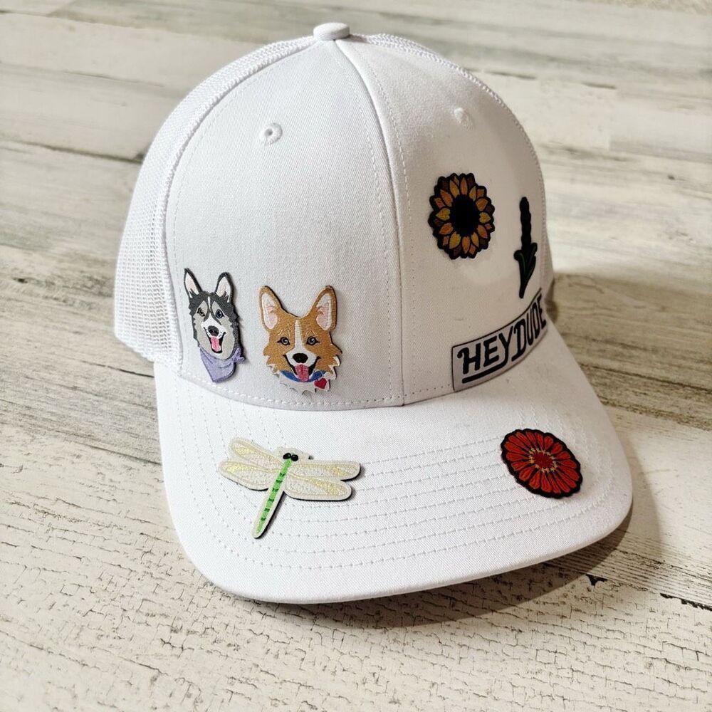 Hey Dude Trucker-hat White & Patchwork